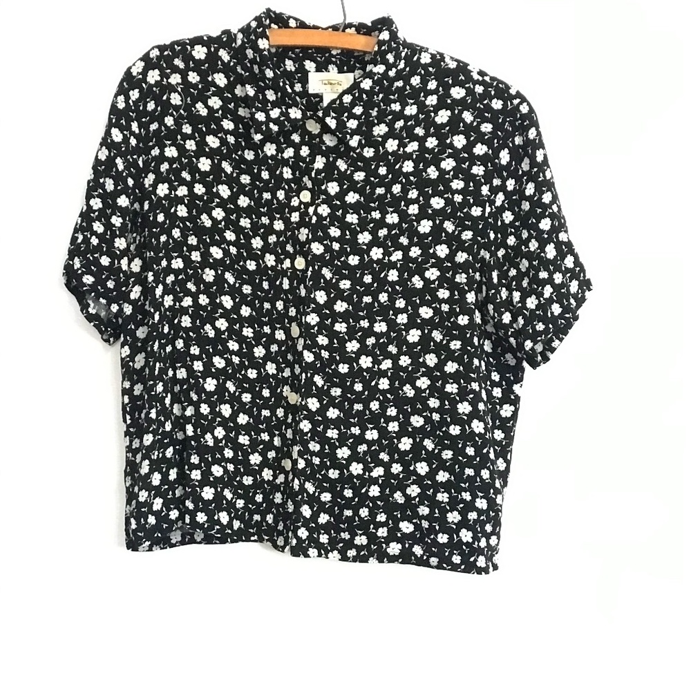 Vintage Floral Talbots Button Down
